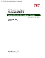 FS-3600 Labor Modual Operations Guide.pdf